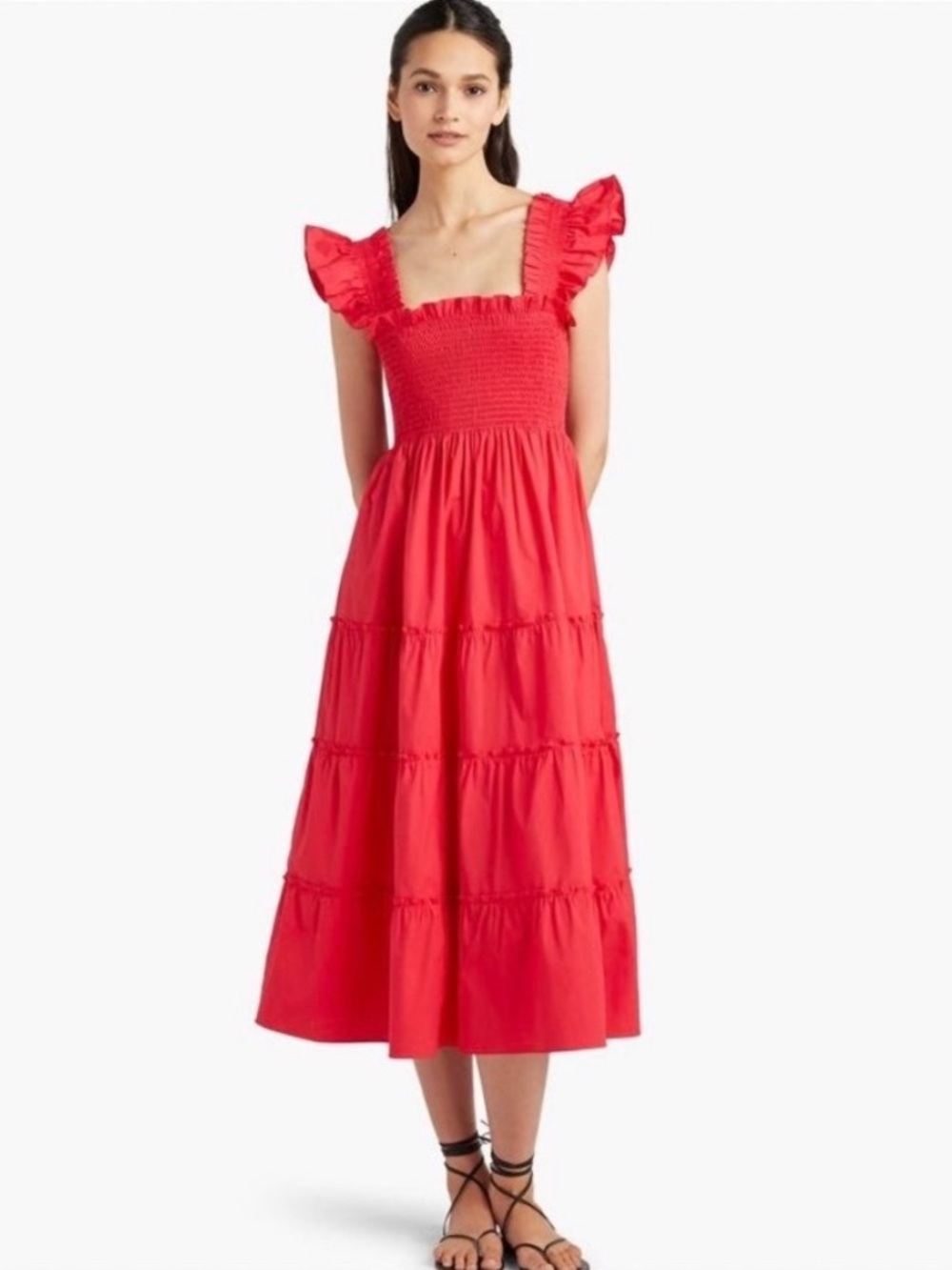 Hill House Home The Ellie Nap Dress in Raspberry Red